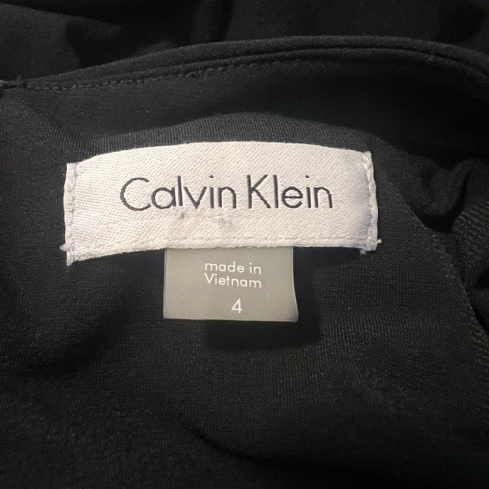 Calvin Klein‎ Black Gold Chain Keyhole Sleeveless Dress CD8A157W Women’s 4 - Picture 3 of 5